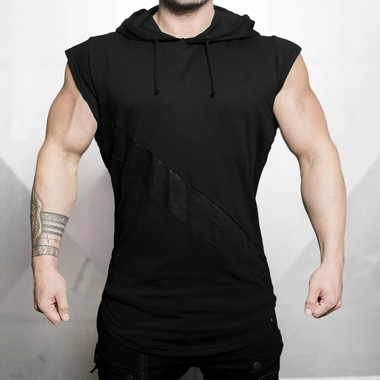 Sports and leisure hoodie training moisture absorption and perspiration vest