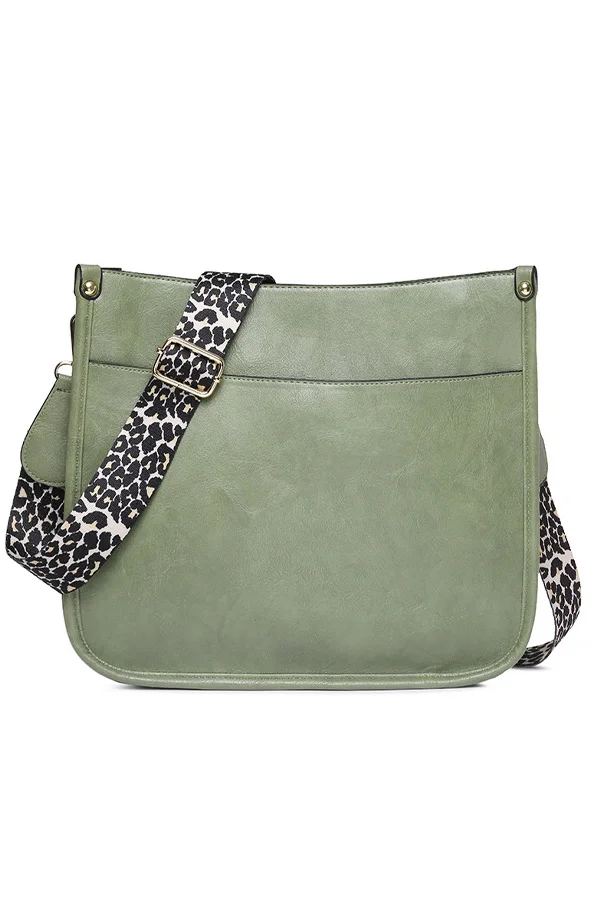 Boho Leopard Pattern PU Leather Tote Bag