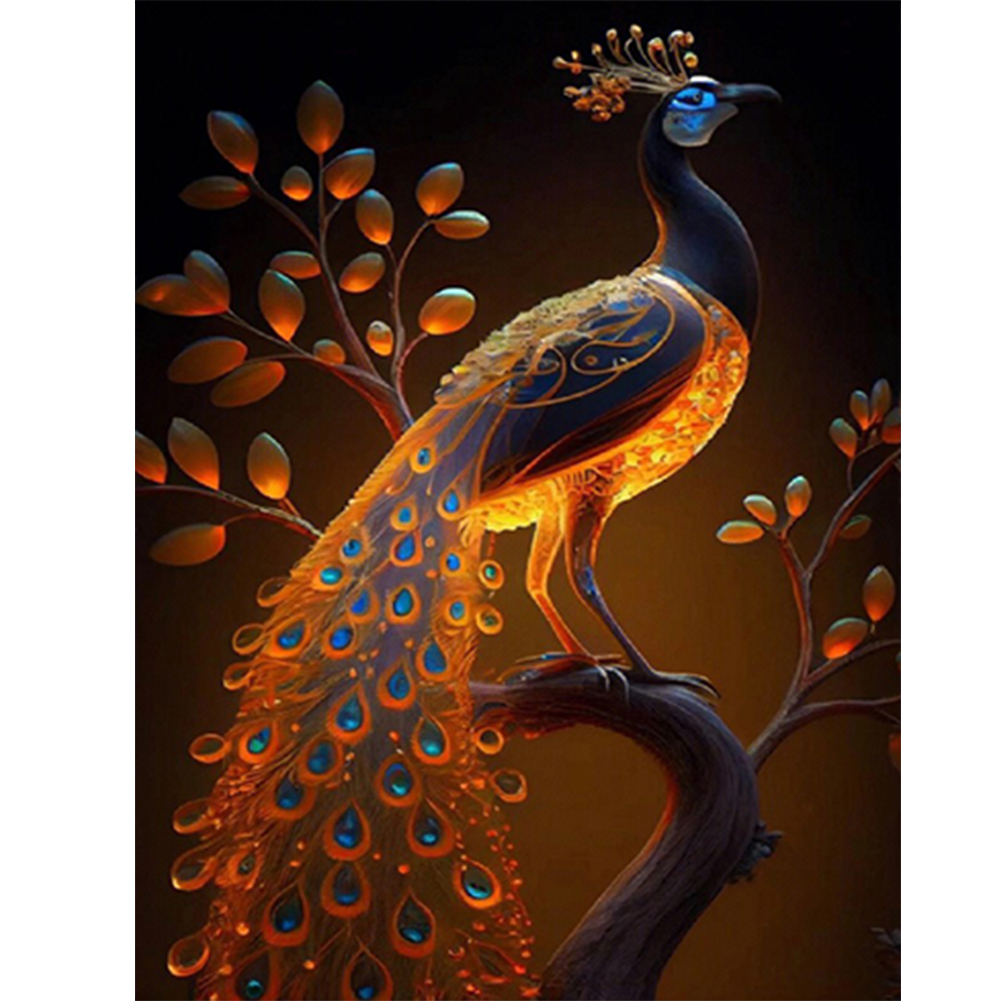 Shining Peacock Diamond Painting Painting