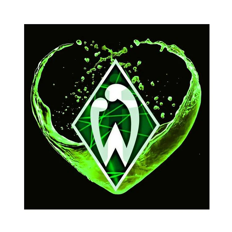 Werder Bremen Football Team Logo 40*40CM(Canvas) Full Round Drill Diamond Painting gbfke