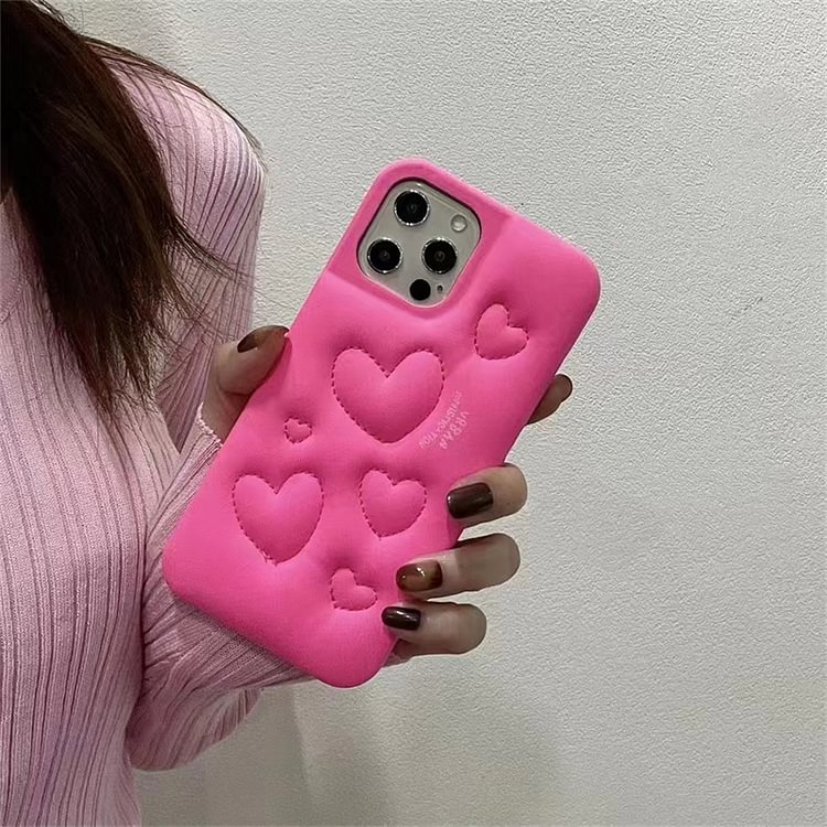 【豪華】iPhone ケース 多機種対応 耐衝撃 軽量 ハート 無地 シンプル