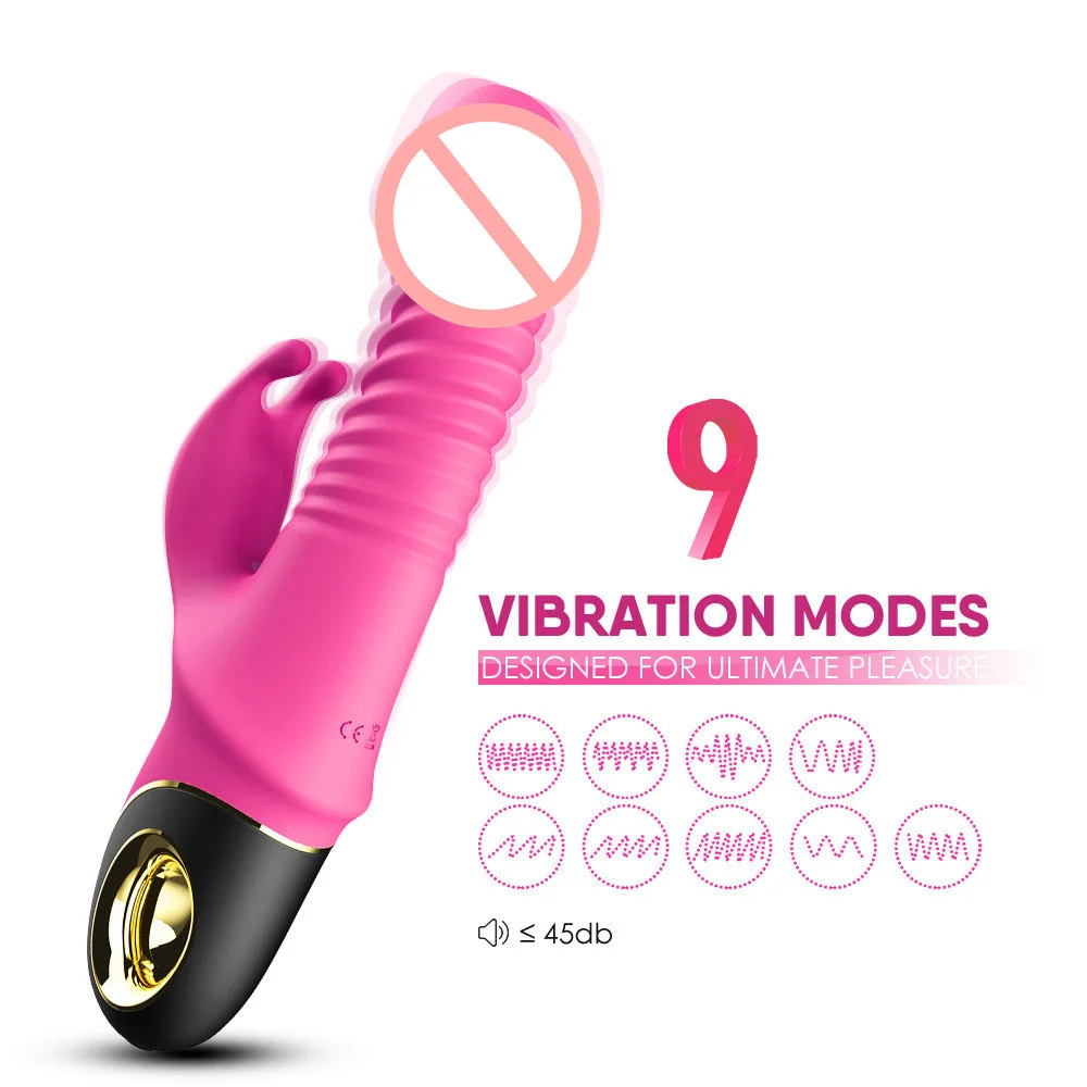 Rabbit Head Vibrator - Rose Toy