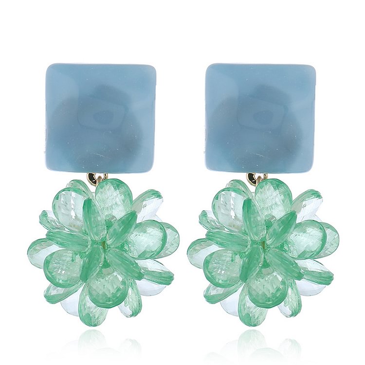 Fashion Acrylic Flower Earrings