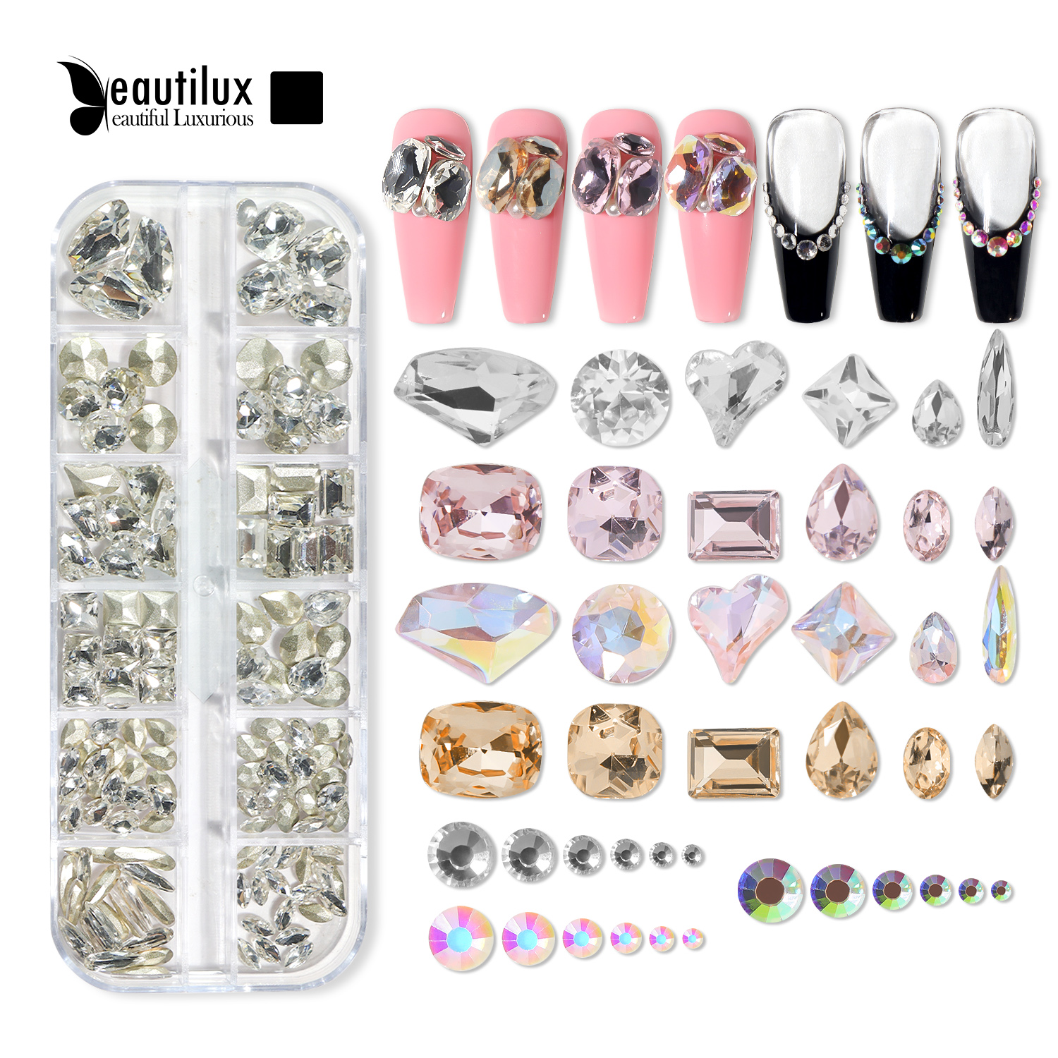 Beautilux K9 Crystal Rhinestone for Nail Art Design