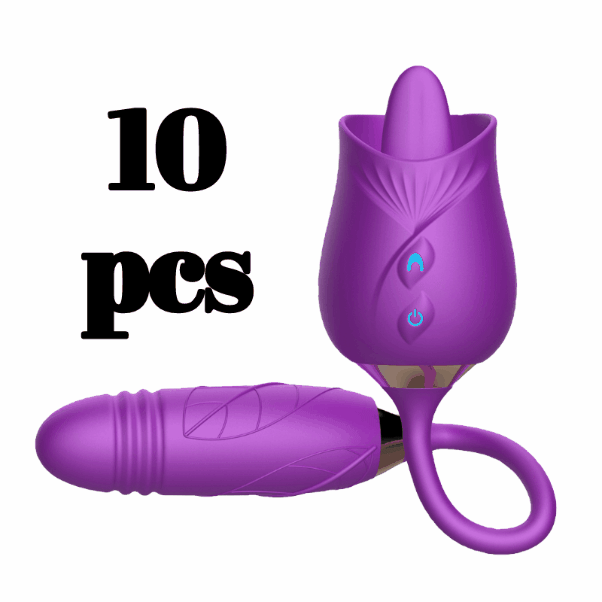 Wholesale The Rose Toy With Bullet Vibrator Pro Purple - Rose Toy
