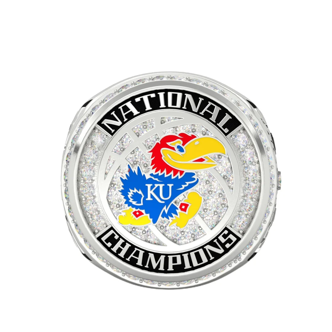 2022  NCAA University of Kansas Jayhawks Official Basketball Championship Ring