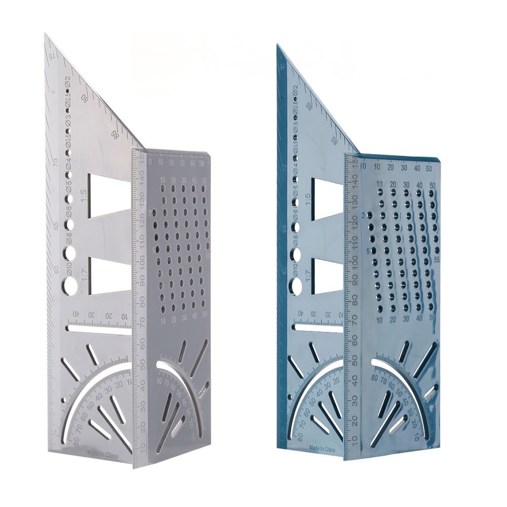 T-type 3D Mitre Angle Measuring Square Gauge Woodworking Line Scriber Ruler, Grey, 501 Original
T-type 3D Mitre Angle Measuring Square Gauge Woodworking Line Scriber Ruler, Grey, 501 Original