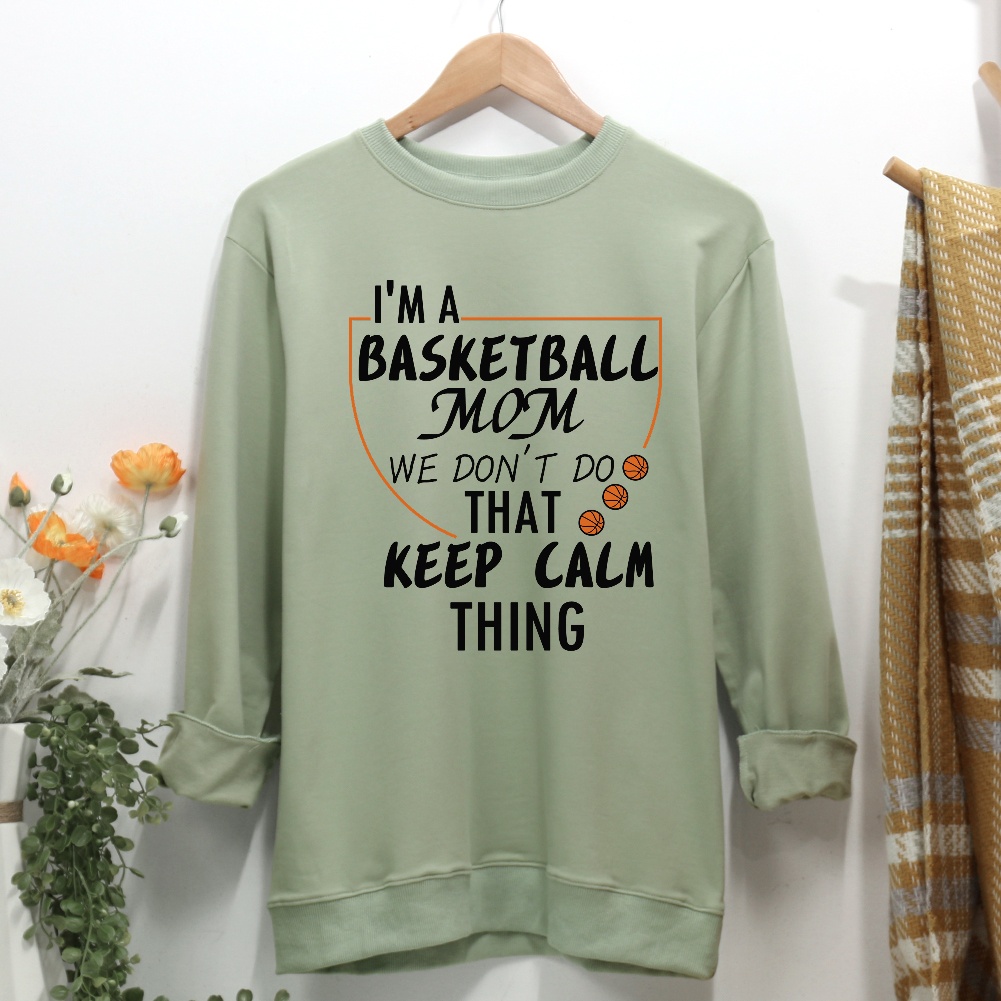 I'm a Basketball Mom Women Casual Sweatshirt-Guru-buzz
