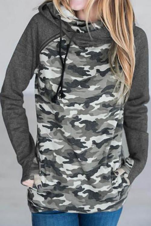 Love the Camouflage Pattern Hoodie - Shop Trendy Women's Clothing | LoverChic