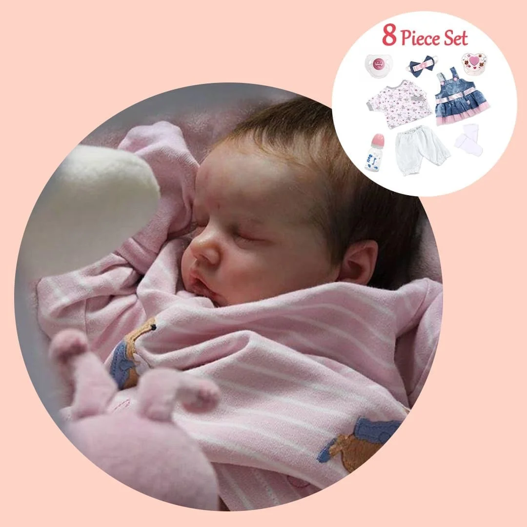 [Exquisite Package] Reborn Shops 12'' Realistic Baby Girl Doll Sanne, Asleep Weighted Lifelike Silicone Newborn Baby for Reborn Lover -Creativegiftss® - [product_tag] RSAJ-Creativegiftss®