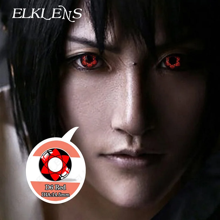 Halloween Six-Pointed Star-Red Cosplay Contact Lenses