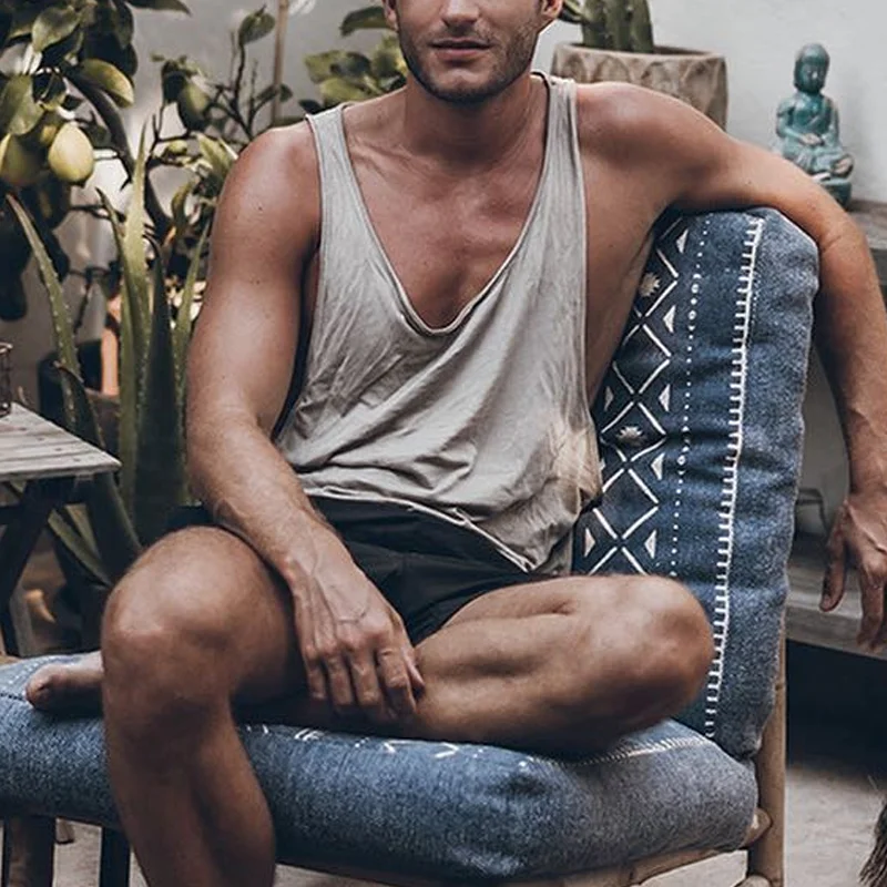 Men's Solid Color Casual Tank-inspireuse