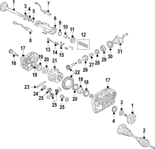 Dronehint Genuine GM Front Drive Axle Inner Shaft Retaining Ring 25931953 (For: GMC) Parts