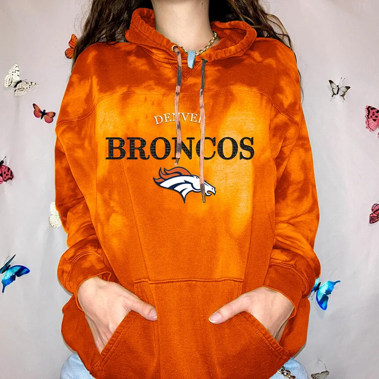 Denver Broncos Women Printed  Hoodie