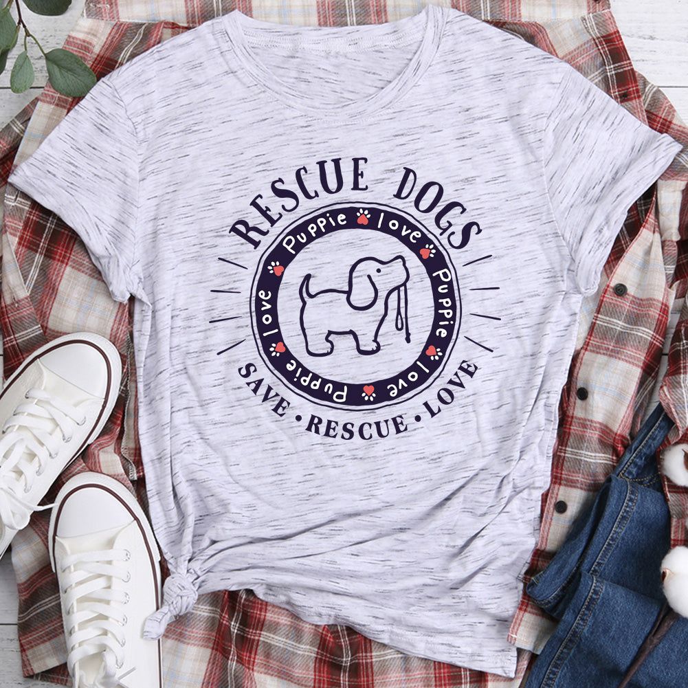 Rescue dogs T-shirt Tee -06671-Guru-buzz