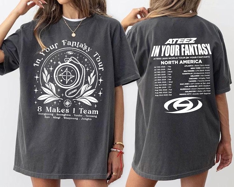 Ateez 2025 World Tour In Your Fantasy 8 Makes 1 Team Tour T
