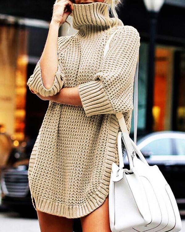 Loose Bat Sleeve Sweater - Chicaggo
