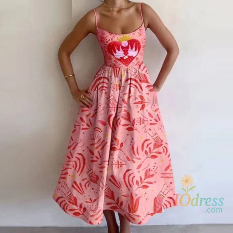 IO Dress Women Print Bodycon Dress Sling Cold Shoulder High Waist A-line Maxi Dresses Beach Party Gowns Casual Vestidos Summer 2025 Robe