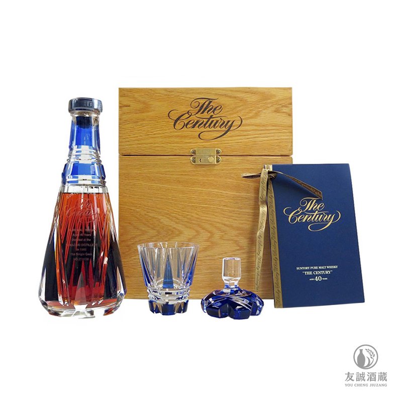 山崎Yamazaki 三得利Suntory-40年限量水晶瓶 友誠酒藏
