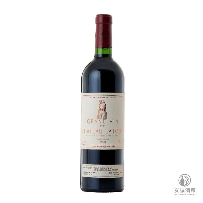 1998年拉圖紅酒 Chateau Latour 友誠酒藏
