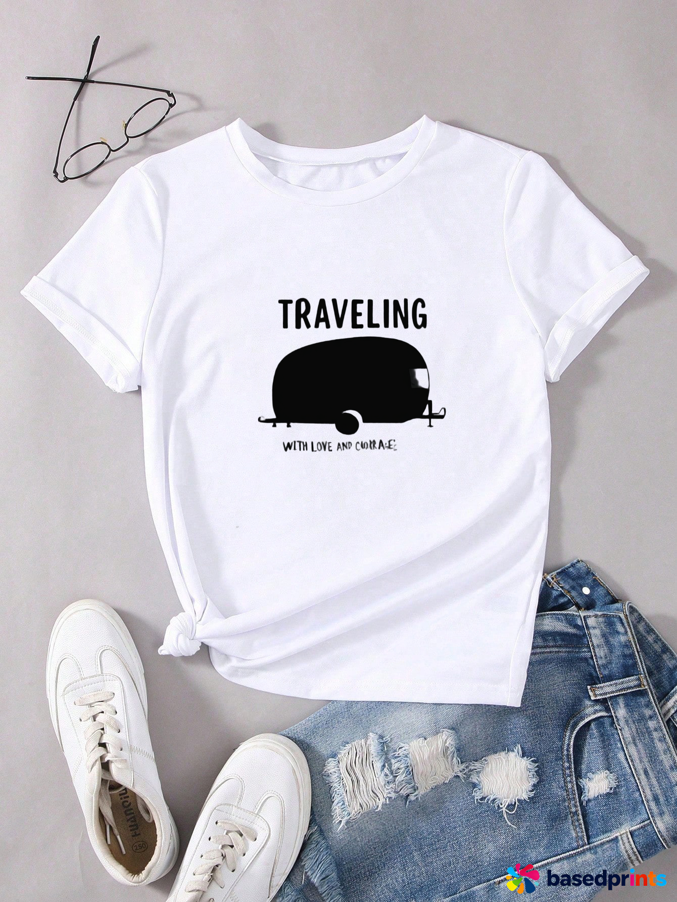 Traveling with Love and Courage T-Shirt