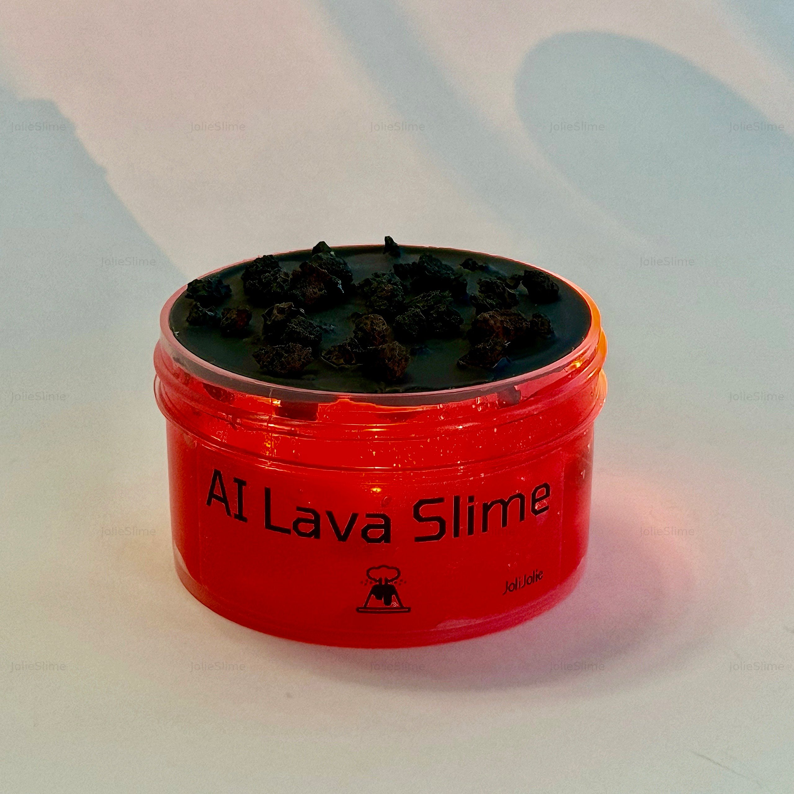 AI Lava Slime - Glowing Volcano Slime with LED Lights & Lava
