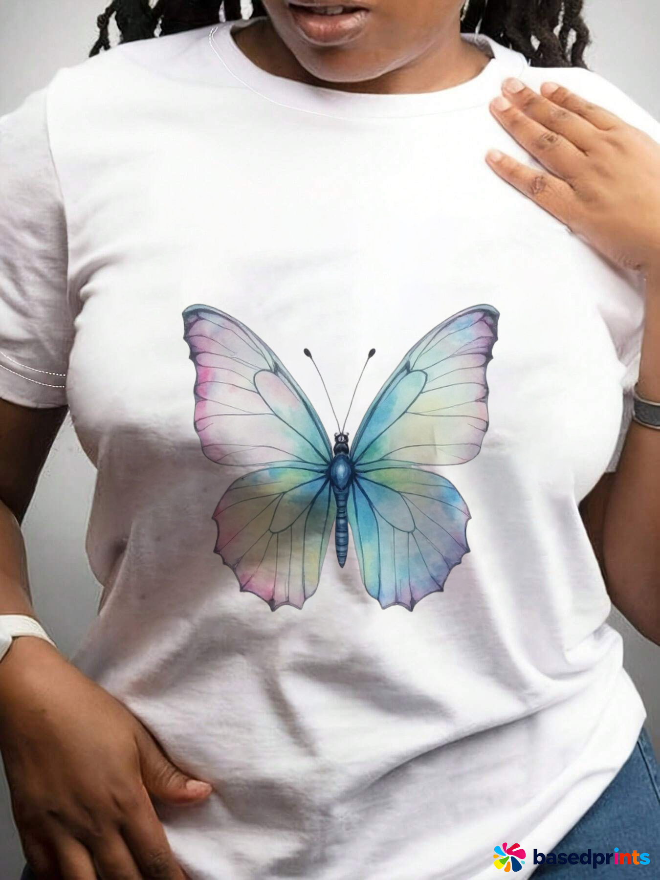 Watercolor Butterfly Graphic Tee