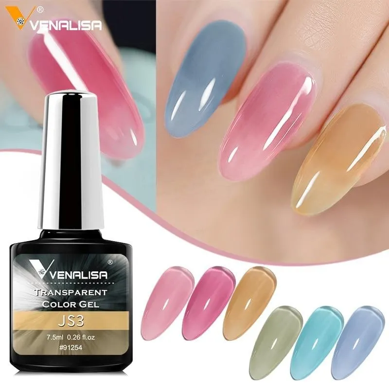 Venalisa Transparent Gel Polish Varnishes Hybrid Nails For Manicure 7.5ML Ice Spar Cat Eyes Soak off Enamel UV Gel Nail Polish dianjiang ARY