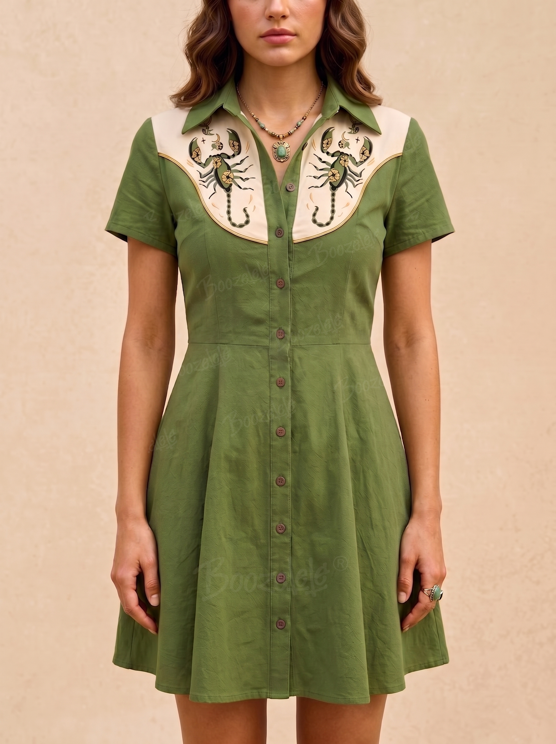 green dress western Kierstennewman_ on LTK