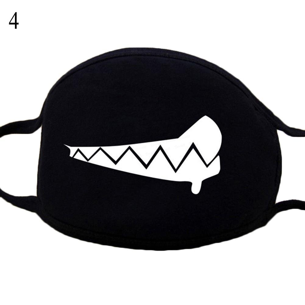 Cotton Windproof Mouth Face Mask 12 Style Teeth Pattern Cartoon Mouth Masks Anime Mask Autumn Fashion Warm Face Mask Hot Sale dianjiang ARY