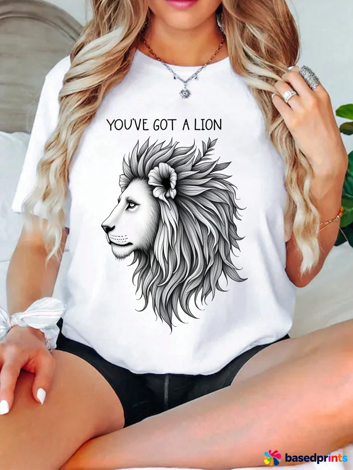 You've Got a Lion T-Shirt Women's Casual Short Sleeve T-Shirt