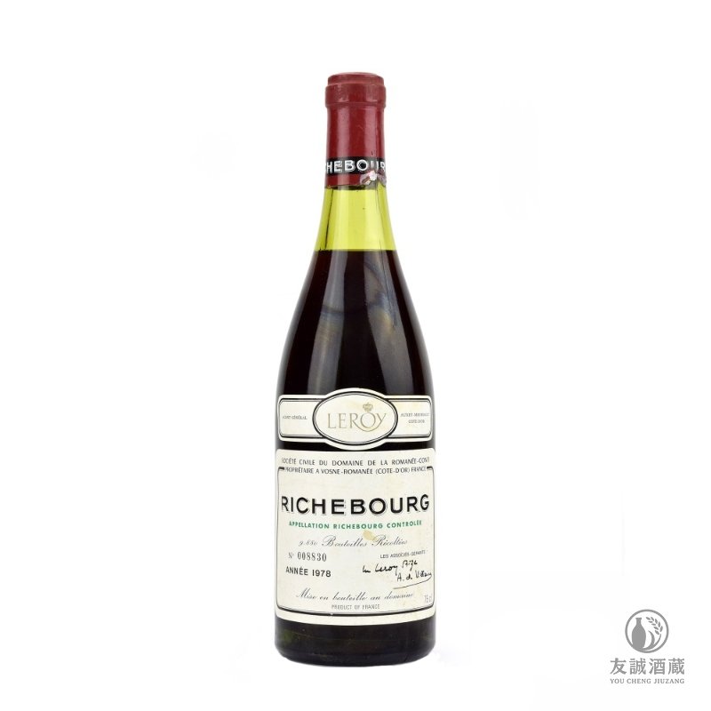 1978年 Romanée-Conti Richebourg 李奇堡特級園紅酒 友誠酒藏