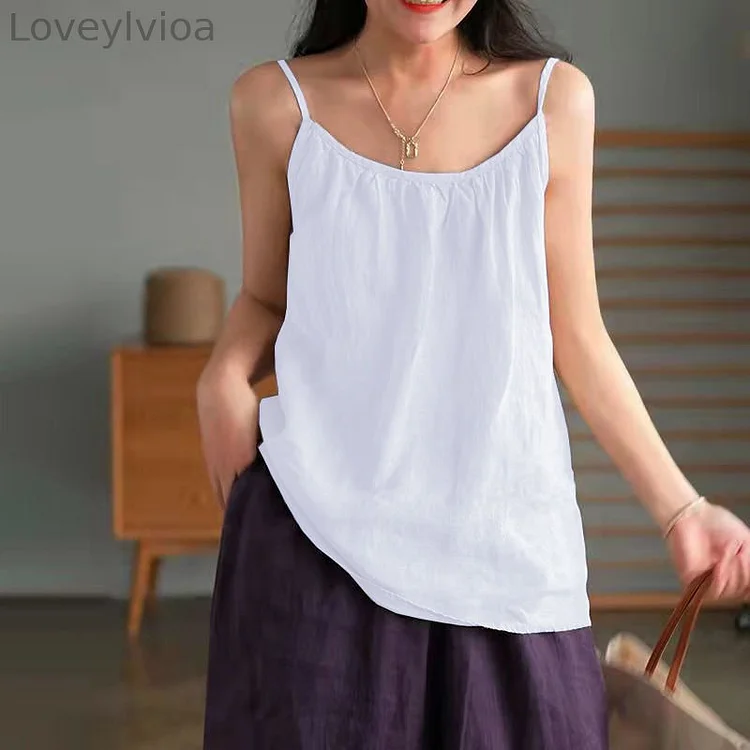Solid Color Comfy Casual Tank Top