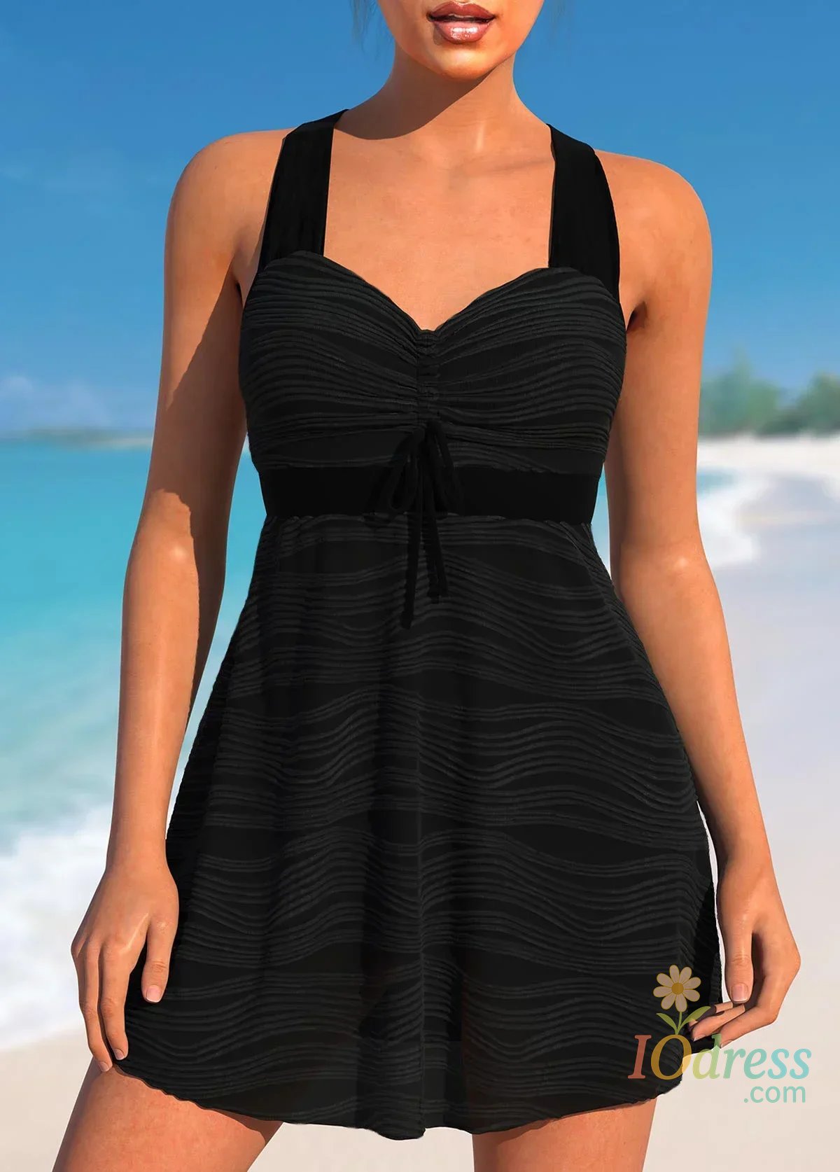 IO Dress New Fashion Women's Tankini Triangle Shorts Two Piece Swimsuit Glitter Beam Sexy Holiday Beach Set S-6XL