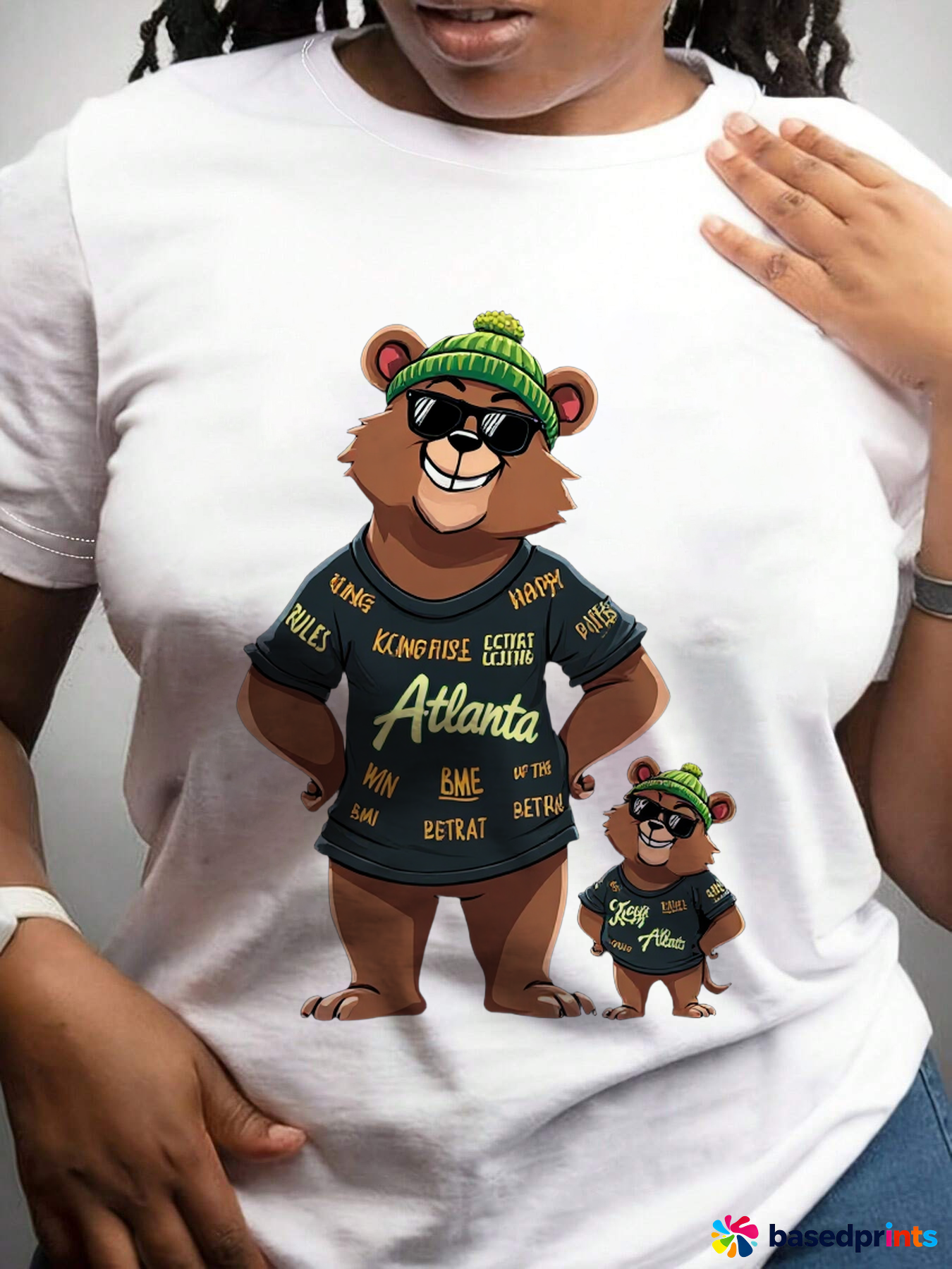 Atlanta Bear T-Shirt Cotton Casual Wear