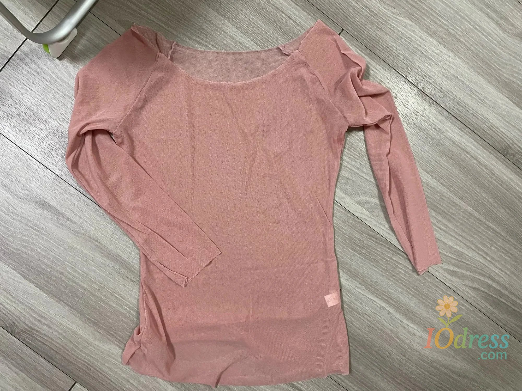 IO Dress Classical Clothes Gauze Adult Practice 3/4 Long Sleeve Ballet Mesh Top Dance Costumes