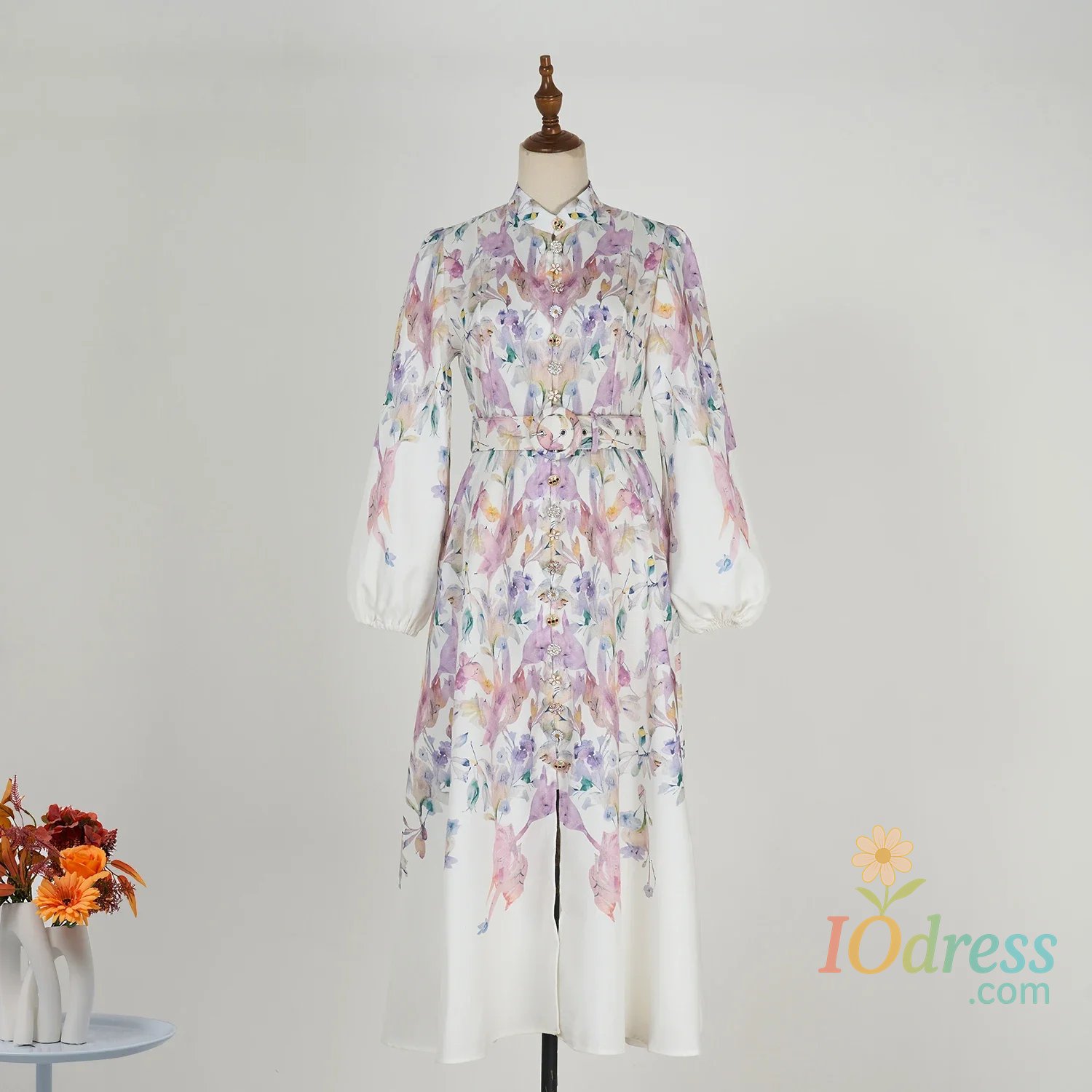 IO Dress Spring - Summer 2025 Embroidery Flower - themed Elegant and Exquisite Dresses. Suitable for dates, weddings and parties.f0-12