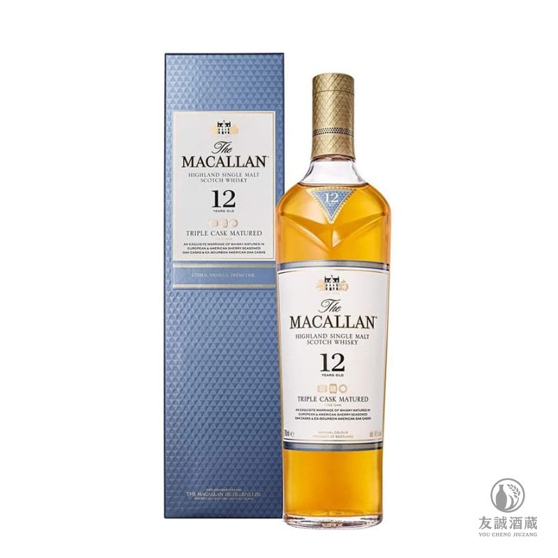MACALLAN麥卡倫12年舊版黃金三桶 友誠酒藏