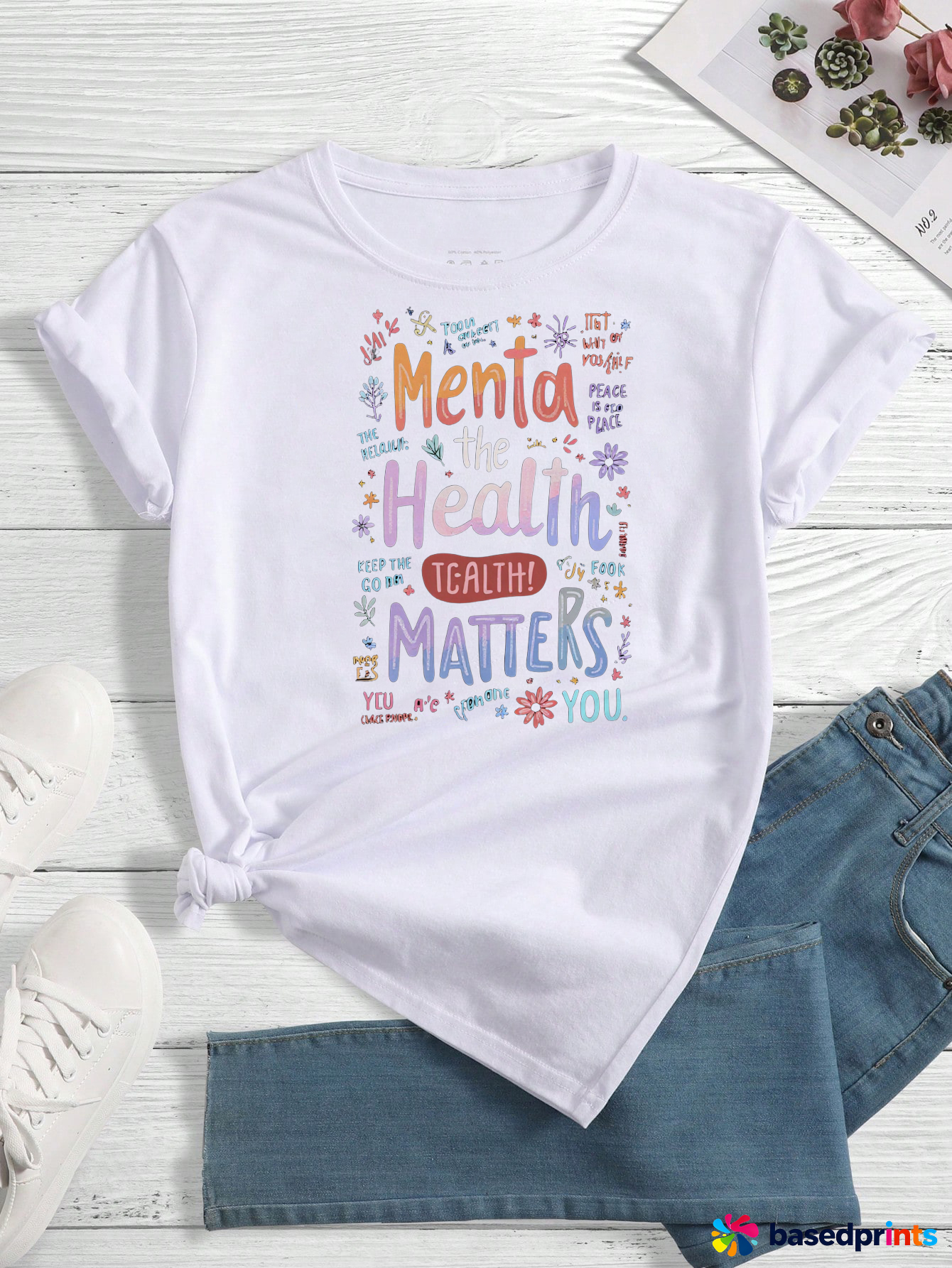 Mental Health Matters T-Shirt Women's Casual Summer Short Sleeve Tee