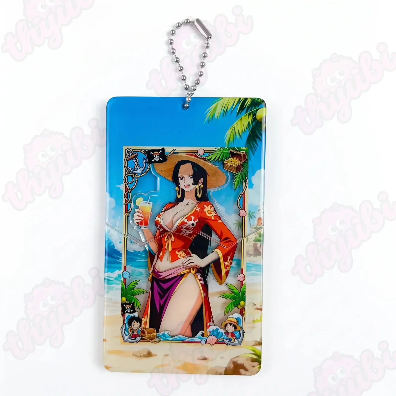 Anime Themed Pull String Acrylic Pendant Charm - Image 1