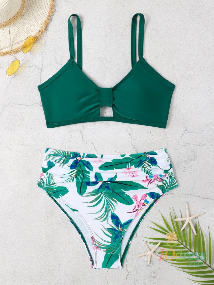 IO Dress Bikini Women Swimsuit 2025 New Solid Print Sling Bikinis Set Sexy High Waist Swimwear Summer Two Piece Beach Bathing Suit Female