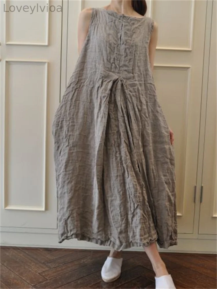 Simple Pinched A Line Maxi Dress