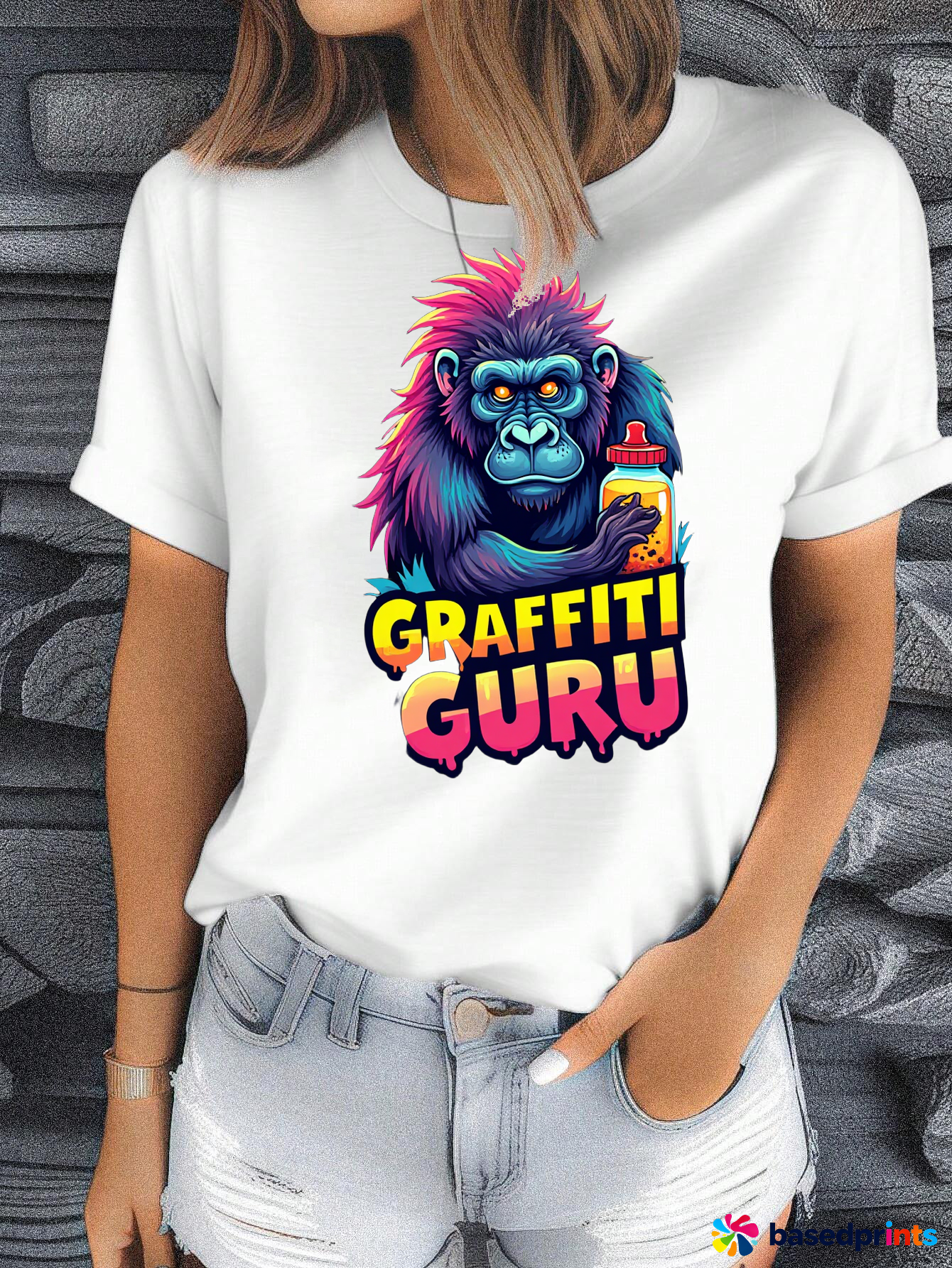 Gorilla T-Shirt for Graffiti Lovers