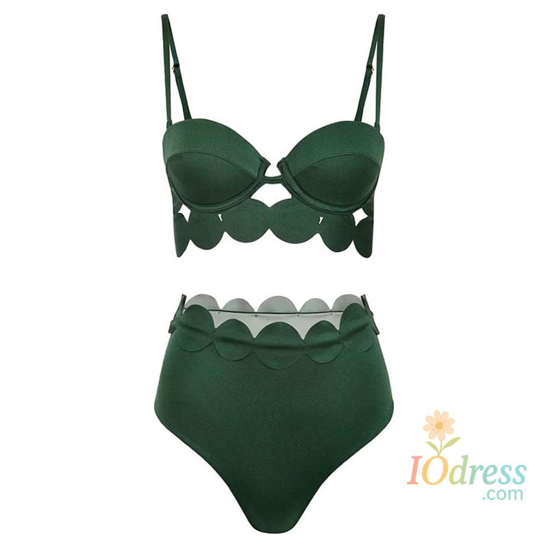 IO Dress Summer Women Sexy Swimsuit Laser Cutting Circularity Bikini Set One Piece Swimwear Vacation Beachwear Luxury Bathing Suit