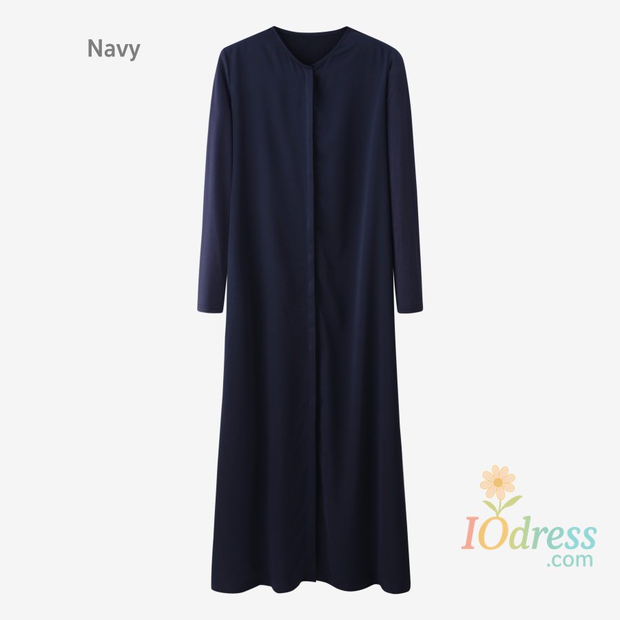 IO Dress AS 2025 light matte satin dress + Jersey modal sleeve super comfortable woman dress