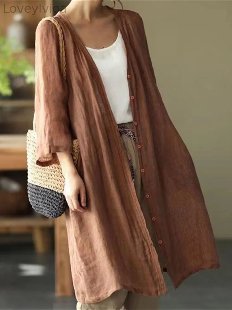 Basic Oversize A Line Flowy Cardigan