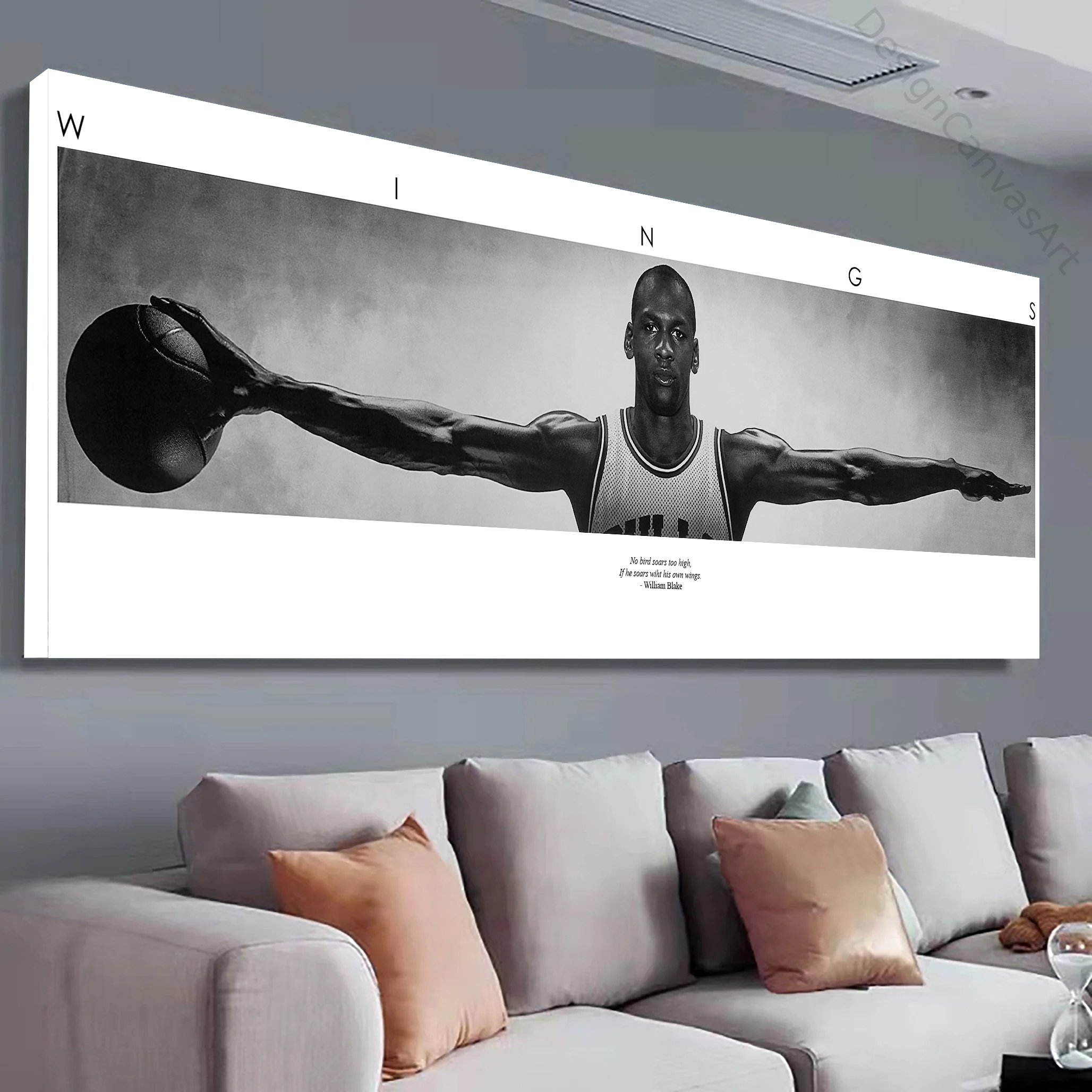 Michael Jordan Wings Canvas | The GOAT Motivational Decor