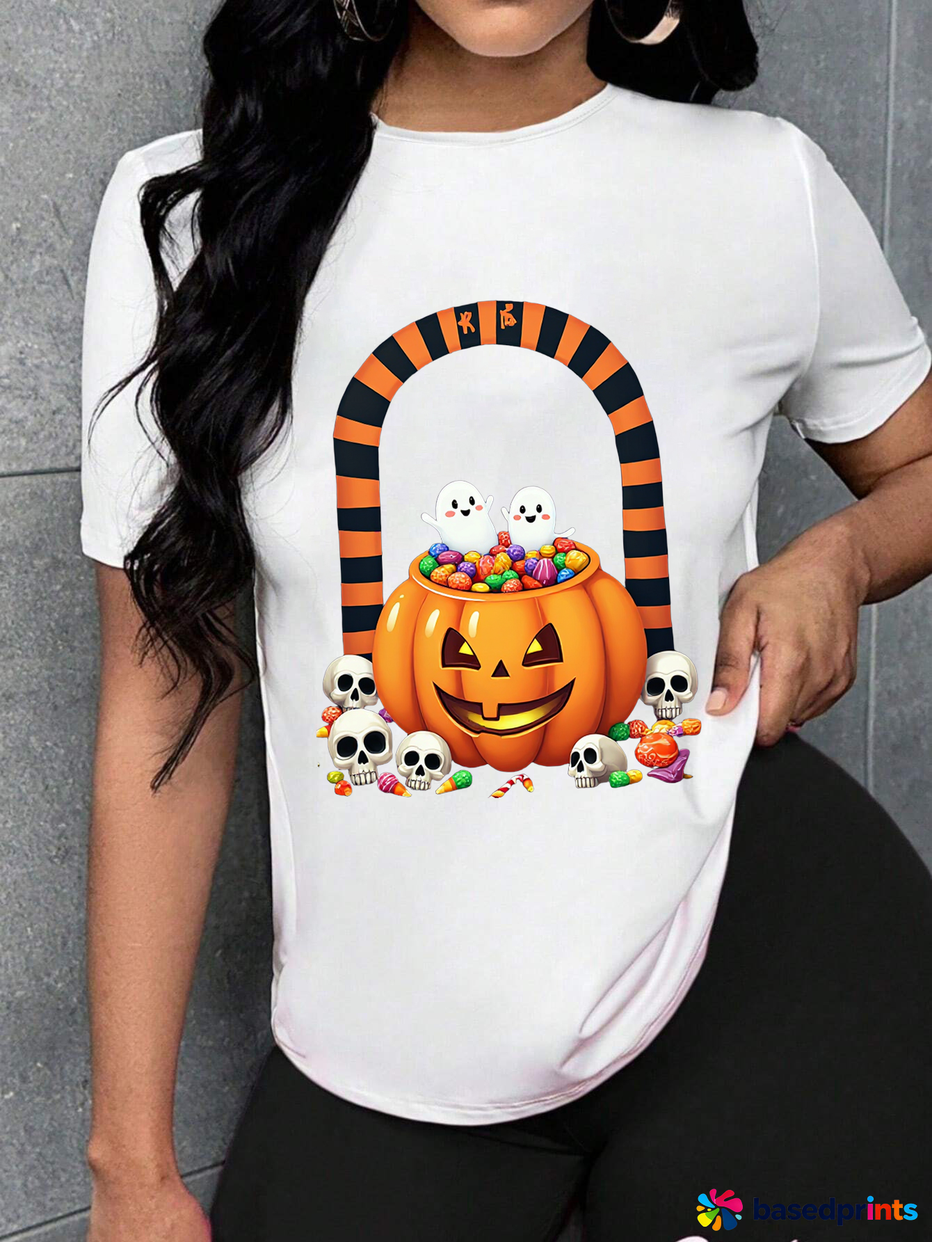 Halloween Pumpkin Candy Ghost T-Shirt