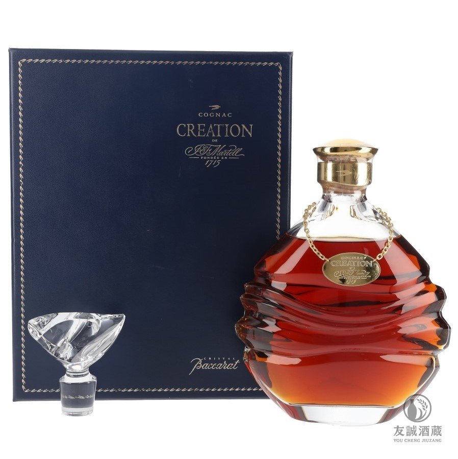 MARTELL 馬爹利 出售馬爹利MART 1960年代 280週年紀念「創造者」巴卡拉水晶瓶 友誠酒藏