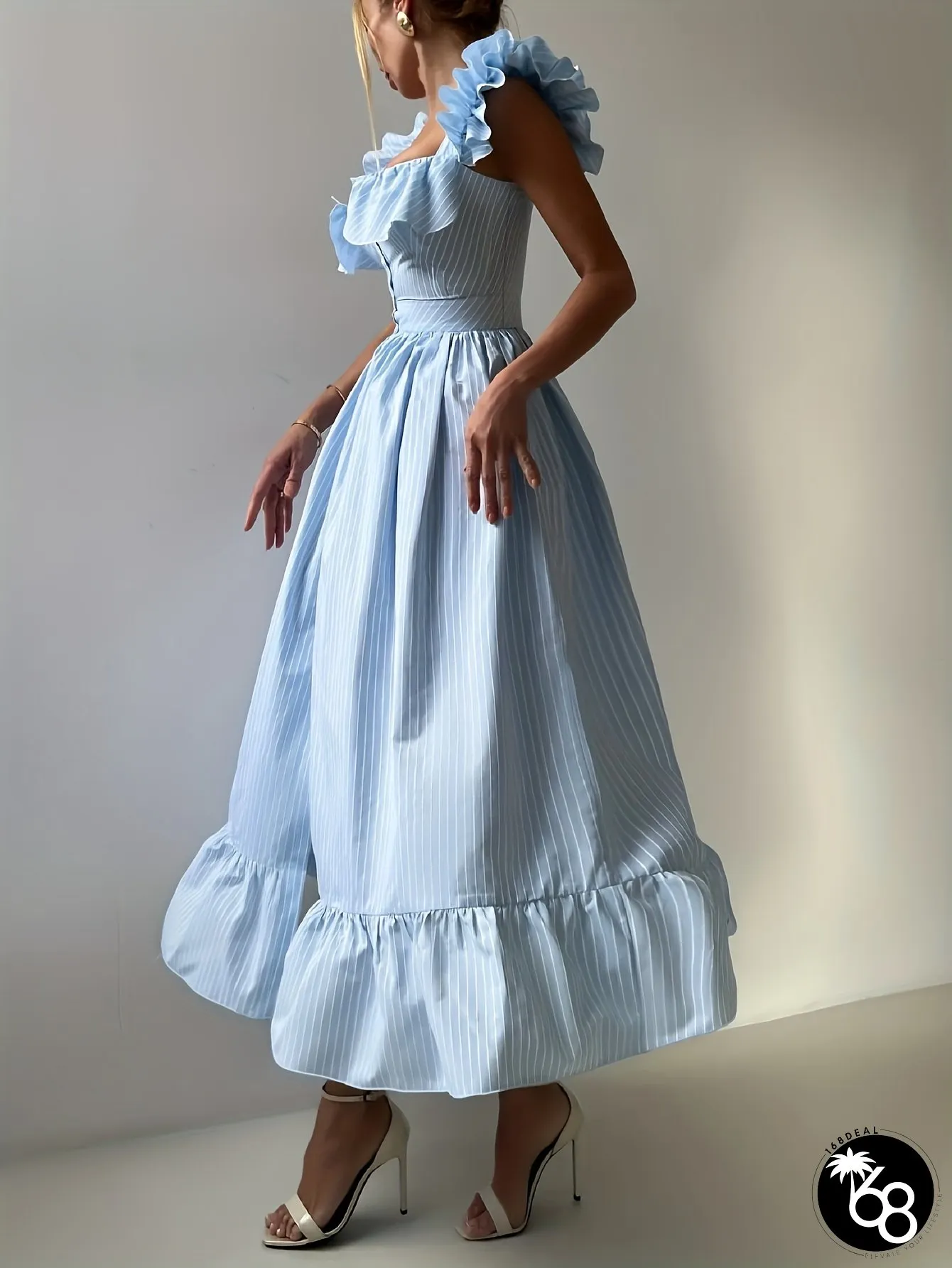 Womens Elegant Formal Semi-Formal Dress Lightweight Structured PartyOfficeBrunch Outfit | 168DEAL
